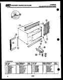 CABINET PARTS Diagram and Parts List for S208C1E  Kelvinator Air Conditioner