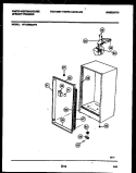 CABINET PARTS Diagram and Parts List for WFU09M2AW0  Frigidaire Freezer
