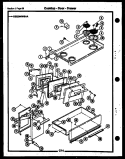 COOKTOP - DOOR - DRAWER Diagram and Parts List for CEA1M2WSTA  Gibson Range