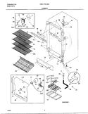 CABINET Diagram and Parts List for GRU17B2JW0  Westinghouse Refrigerator