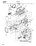 ICE MAKER Diagram and Parts List for MRT21TNBW2  Frigidaire Refrigerator