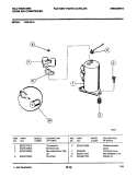 COMPRESSOR Diagram and Parts List for 18HA181A  Frigidaire Air Conditioner