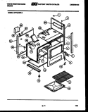 BODY PARTS Diagram and Parts List for GF716HXW3  Frigidaire Range