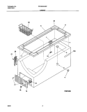 CABINET Diagram and Parts List for FFC20G4AW2  Frigidaire Freezer