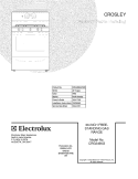 COVER Diagram and Parts List for CRG3490GWWD  Crosley Range