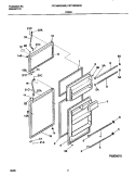 DOORS Diagram and Parts List for FRT18KRGW0  Frigidaire Refrigerator
