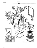 BODY Diagram and Parts List for FGF353CASH  Frigidaire Range