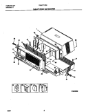 CABINET FRONT AND WRAPPER Diagram and Parts List for FAB077Y7B2  Frigidaire Air Conditioner