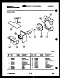 AIR HANDLING PARTS Diagram and Parts List for S418F2XA  Kelvinator Air Conditioner