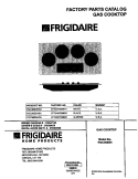 COVER Diagram and Parts List for FGC36S5HWA  Frigidaire Cooktop