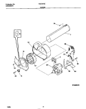 MOTOR Diagram and Parts List for FDE7970EW0  Frigidaire Dryer