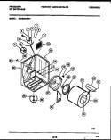 CABINET AND COMPONENT PARTS Diagram and Parts List for DG7200AWW1  Frigidaire Dryer