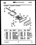 BROILER DRAWER PARTS Diagram and Parts List for 32-1027-23-03  Tappan Range