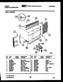 CABINET AND INSTALLATION PARTS Diagram and Parts List for AL08B5EWA  Gibson Air Conditioner