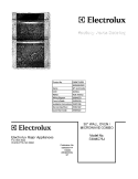 COVER Diagram and Parts List for E30MC75JSS1  Electrolux Microwave Oven Combo