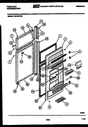DOOR PARTS Diagram and Parts List for FPZ19TFW2  Frigidaire Refrigerator