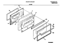 DOOR Diagram and Parts List for 30-2251-00-09  Tappan Range