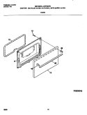 DOOR Diagram and Parts List for MEF303PGDY  Frigidaire Range