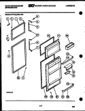 DOOR PARTS Diagram and Parts List for RT173LLH0  Frigidaire Refrigerator