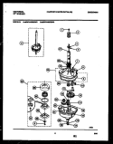 TRANSMISSION PARTS Diagram and Parts List for MWX445RBW0  Tappan Washer