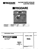 COVER Diagram and Parts List for FED300BEBA  Frigidaire Range