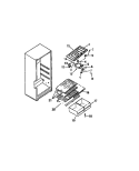 INTERIOR FOOD COMPARTMENT Diagram and Parts List for FPD16TCL0  Frigidaire Refrigerator