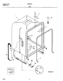 TUB Diagram and Parts List for FDB856RJT0  Frigidaire Dishwasher