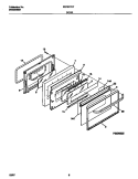 DOOR Diagram and Parts List for FEF377CFBB  Frigidaire Range