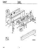 BACKGUARD Diagram and Parts List for FEF355CFSA  Frigidaire Range