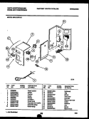 ELECTRICAL PARTS Diagram and Parts List for MAL123P1A1  Frigidaire Air Conditioner