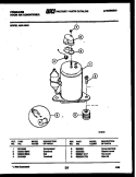 COMPRESSOR PARTS Diagram and Parts List for A05LH8N1  Frigidaire Air Conditioner