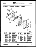 CONTROL PANEL Diagram and Parts List for 72-3977-00-08  Tappan Range
