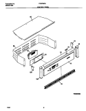 CONTROL PANEL Diagram and Parts List for FEB756CETD  Frigidaire Wall Oven