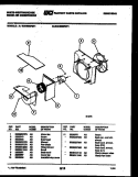 AIR HANDLING PARTS Diagram and Parts List for WAH096P2T1  Frigidaire Air Conditioner