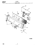 CONTROL PANEL Diagram and Parts List for F21C235CS2  Frigidaire Washer