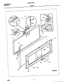 DOOR Diagram and Parts List for FFC20D7GW0  Frigidaire Freezer