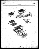 SHELVES AND SUPPORTS Diagram and Parts List for ATG175NCD0  Frigidaire Refrigerator