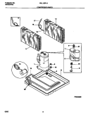 COMPRESSOR PARTS Diagram and Parts List for WAL125P1A5  Frigidaire Air Conditioner