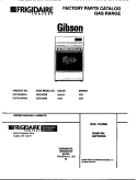 RANGE, GAS Diagram and Parts List for GGF322BBDA  Gibson Range