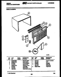 CABINET PARTS Diagram and Parts List for AL05A6EYA  Gibson Air Conditioner