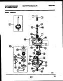 TRANSMISSION PARTS Diagram and Parts List for LE600AXW1  Frigidaire Washer Dryer Combo
