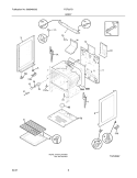 BODY Diagram and Parts List for FGF337GSA  Frigidaire Range