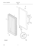 DOOR Diagram and Parts List for FCRS201RFB5  Frigidaire Refrigerator
