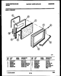 DOOR PARTS Diagram and Parts List for KF400GDD7  Frigidaire Range