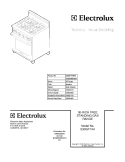 COVER Diagram and Parts List for E30GF74HPS1  Electrolux Range