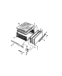 DRAWER Diagram and Parts List for GF420HXW3  Frigidaire Wall Oven