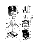 TUBS, TRANSMISSION, BASE Diagram and Parts List for LA271JXW3  Frigidaire Washer