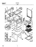 BODY Diagram and Parts List for WEF350CASA  Frigidaire Range