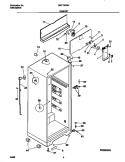 CABINET Diagram and Parts List for GRT13CRHD0  Gibson Refrigerator