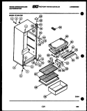 CABINET PARTS Diagram and Parts List for RT163LCD1  Frigidaire Refrigerator